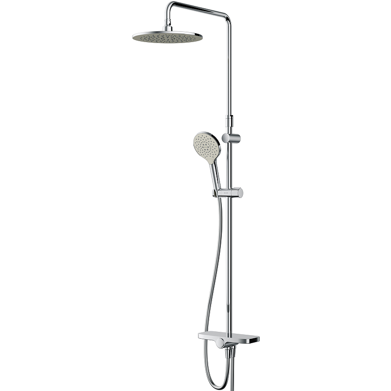 Am.Pm Like Душевая стойка: верхний и ручной душ, шланг, без смесителя, цвет: хром глянцевый F0780200