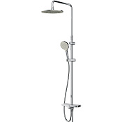 Am.Pm Like Душевая стойка: верхний и ручной душ, шланг, без смесителя, цвет: хром глянцевый F0780200