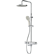 Am.Pm Inspire V2.0 Душевая стойка: термостат, верхний и ручной душ, шланг, цвет: хром глянцевый F0750A500