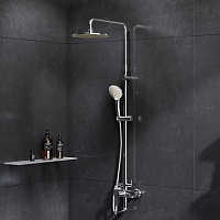 Am.Pm Like Душевая стойка с верхним душем, цвет: хром F0780920