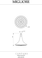 Migliore Campana Верхний душ 23d, цвет: хром 19928