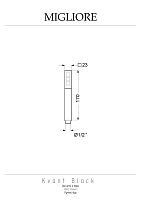 Migliore Kvant Ручной душ, латунь, цвет: черный 30469