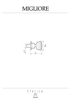 Migliore Sferica Форсунка массажная, антикальций, цвет: бронза 20202