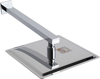 Allen Brau Infinity Верхний душ квадратный 25 см, с кронштейном 37,9 см, цвет: хром 5.21019-00