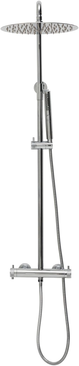Allen Brau Fantasy Душевая стойка: термостат, ручной душ, верхний душ, шланг 150 см, цвет: хром 5.11001-00
