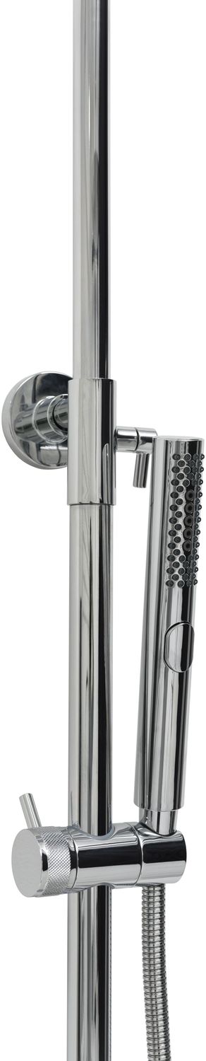 Allen Brau Fantasy Душевая стойка: термостат, ручной душ, верхний душ, шланг 150 см, цвет: хром 5.11001-00