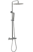 Allen Brau Fantasy Душевая стойка: термостат, ручной душ, верхний душ, шланг 150 см, цвет: хром 5.11001-00