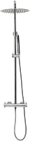 Allen Brau Fantasy Душевая стойка: термостат, ручной душ, верхний душ, шланг 150 см, цвет: хром 5.11001-00