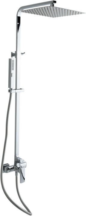 Allen Brau Infinity Душевая стойка: смеситель, ручной душ, верхний душ, шланг 150 см, цвет: хром 5.21012-00