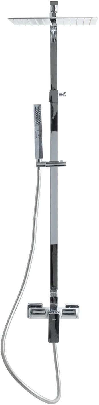 Allen Brau Infinity Душевая стойка: смеситель, ручной душ, верхний душ, шланг 150 см, цвет: хром 5.21012-00