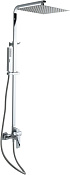 Allen Brau Infinity Душевая стойка: смеситель, ручной душ, верхний душ, шланг 150 см, цвет: хром 5.21012-00