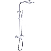 Allen Brau Infinity Душевая стойка: смеситель, ручной душ, верхний душ, шланг 150 см, цвет: хром 5.21029-00