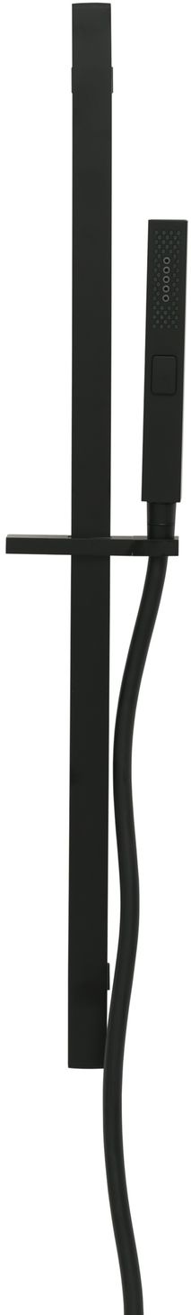 Allen Brau Infinity Душевой гарнитур: ручной душ, штанга, держатель, шланг 150 см, цвет: черный мат 5.21013-31