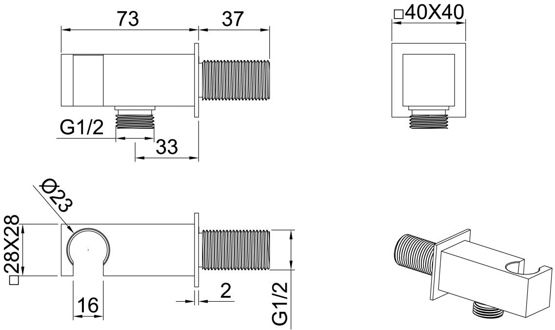 Allen Brau Infinity Душевой гарнитур: ручной душ, держ. с выпуском, шланг 150 см, цвет: черный мат 5.21021-31