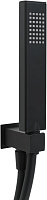 Allen Brau Infinity Душевой гарнитур: ручной душ, держ. с выпуском, шланг 150 см, цвет: черный мат 5.21021-31