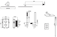 Allen Brau Infinity Душевой комплект встраив.: термостат, без излива, верхний и руч. душ, цвет: хром 5.21016-00