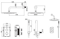 Allen Brau Priority Душевой комплект встраив.: термостат, без излива, верхний и руч. душ, цвет: хром 5.31013-00