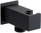 Allen Brau Infinity Шланговое подключение с держателем 4x11x5h см, цвет: черный матовый 5.21017-31