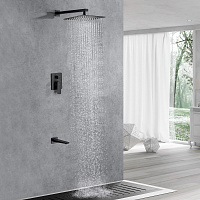 Allen Brau Infinity Излив для ванны 17,3 см, цвет: черный матовый 5.21020-31