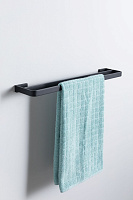 Allen Brau Infinity Полотенцедержатель двойной подвесной 60 см цвет: черный матовый 6.21013-31