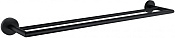 Allen Brau Priority Полотенцедержатель двойной подвесной 61,4 см, цвет: черный матовый 6.31012-31
