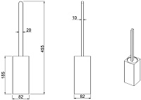 Allen Brau Infinity Ершик для унитаза напольный, латунная колба, цвет: хром 6.21009-00