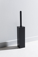 Allen Brau Infinity Ершик для унитаза напольный, латунная колба, цвет: черный матовый 6.21009-31