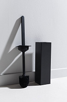 Allen Brau Infinity Ершик для унитаза напольный, латунная колба, цвет: черный матовый 6.21009-31