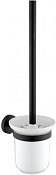 Allen Brau Priority Ершик для унитаза подвесной, керамическая колба, цвет: черный матовый 6.31008-31