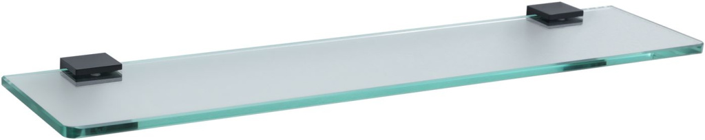 Allen Brau Infinity Полка стеклянная 50x11,5x2h см, цвет: черный матовый 6.21012-31