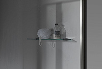 Allen Brau Infinity Полка стеклянная 50x11,5x2h см, цвет: черный матовый 6.21012-31