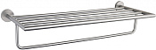 Allen Brau Priority Полка для полотенец с полотенцедержателем 59,4x22x10,9h см, цвет: никель браш 6.31014-BN