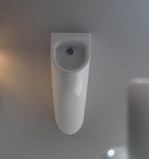 Kerasan Aquatech Писсуар подвесной со скрытым подводом, сифоном и комплектом крепежей, цвет: Bianco 373501