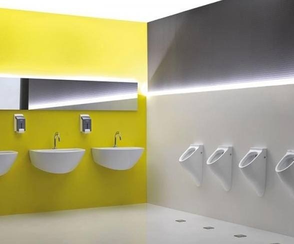 Kerasan Aquatech Писсуар подвесной со скрытым подводом, сифоном и комплектом крепежей, цвет: Bianco 373501