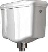 Kerasan Retro Бачок для унитаза подвесной низкий, без трубы и механизма, цвет: Bianco lucido 108201