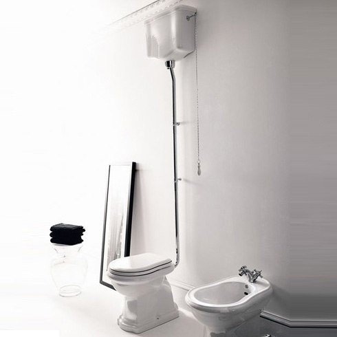 Kerasan Retro Чаша для унитаза, без крепления, сиденья и бачка, цвет: Bianco lucido 101001