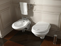 Kerasan Retro Унитаз подвесной 52x38 см, без крышки, цвет: Bianco lucido 101501