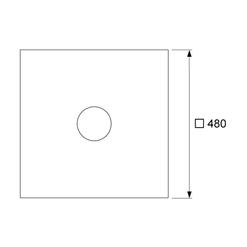Tece Drainpoint S Гидроизоляционная манжета для композитных гидроизоляционных материалов 48х48 см 3690004
