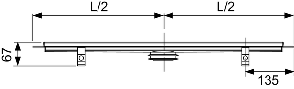 Tece Drainline Дренажный канал из нержавеющей стали 70 см, цвет: нержавеющая сталь глянцевая 600700