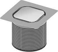 Tece Drainpoint S Основа для плитки 10х10 см, без рамки, нержавеющая сталь 3660016