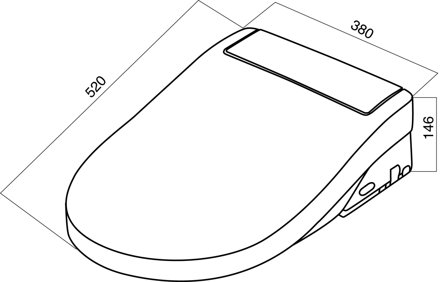 Am.Pm Крышка-биде для унитаза с микролифтом, 3 режима, фен, цвет: белый матовый CCC7851WH