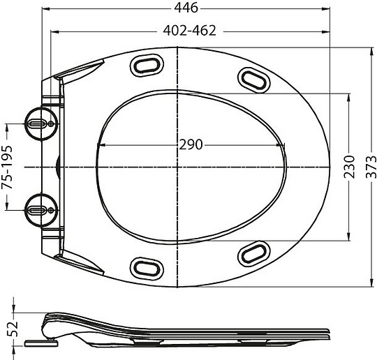 Belbagno Prospero Крышка-сиденье с микролифтом, петли хром BB2020SC