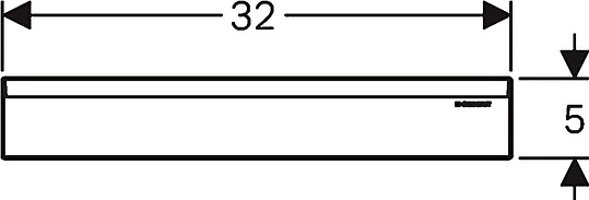 Решетка Geberit  хром 154.335.21.1