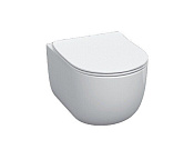 Kerasan Flo Унитаз подвесной 54x37 см безободковый, без сидения, с креплением, цвет: Bianco lucido 311101