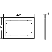 Tece Now Дистанционная рамка, цвет: черный 9240415