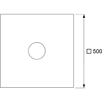 Tece Drainpoint S Гидроизоляционная пленка для зажимных фланцевых соединений 50х50 см 3690006