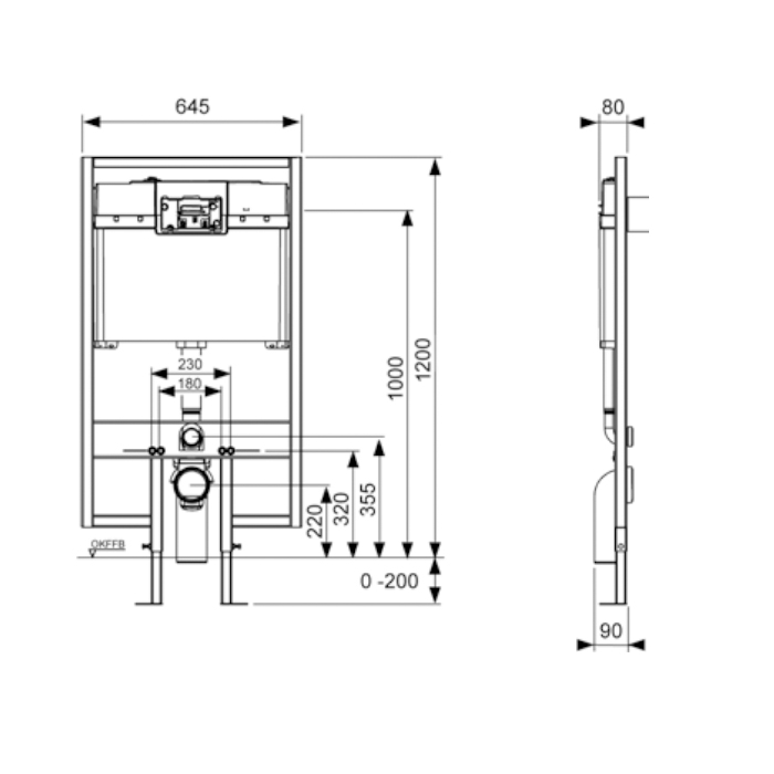 Tece Profil Адаптер фанового отвода DN90/DN110 9820136