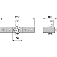 Tece Profil Клапан смыва писсуара U 1 с крепежной скобой 9370021