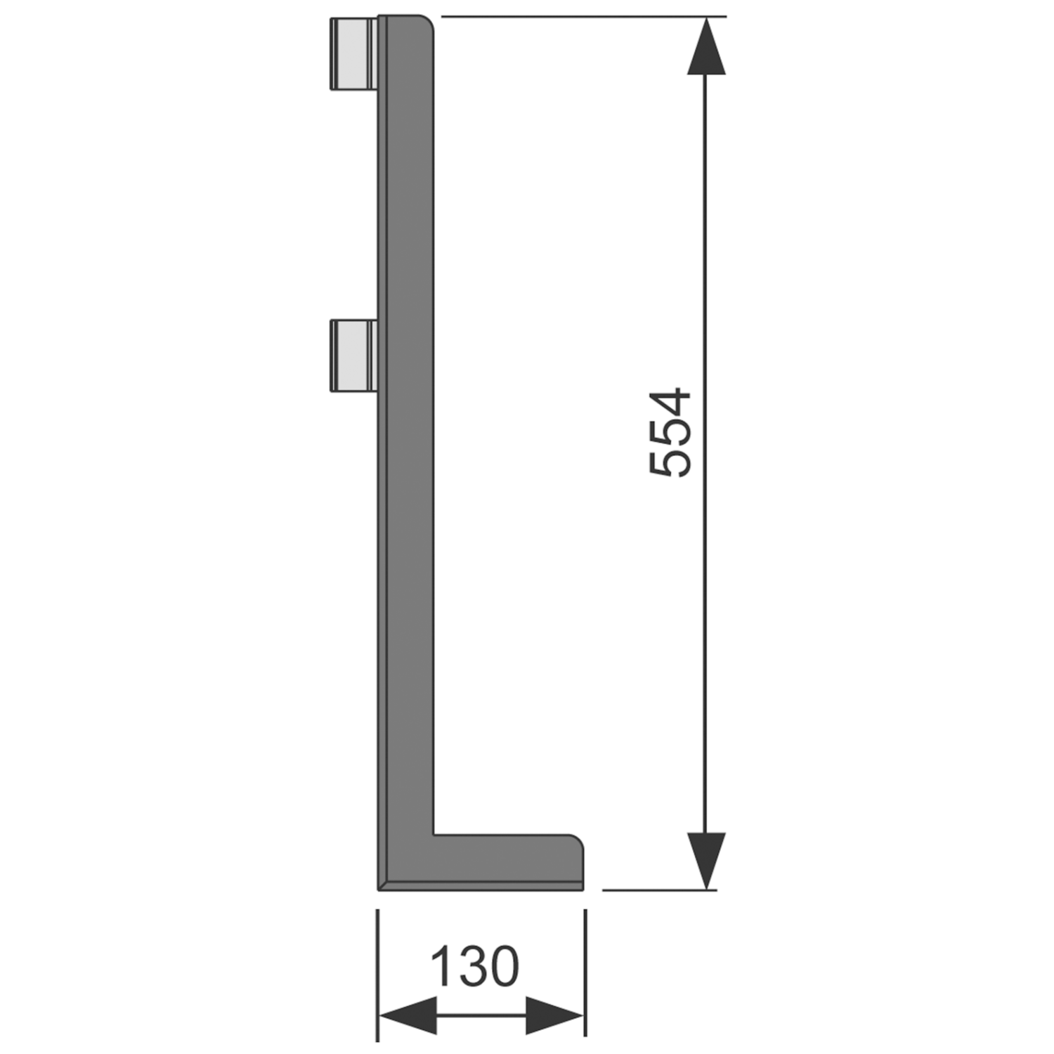 Tece Profil Опора для отдельностоящих перегородок 9030017
