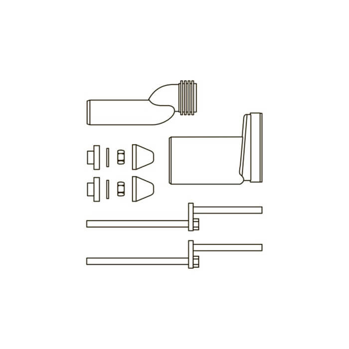 Tece Profil Монтажный комплект для изменения высоты установки унитаза 9880073